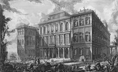 Palazzo Barberini sur le Quirinal, Rome - Giovanni Battista Piranesi